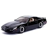 Jada- Kitt Coche fantástico Metal 1:24 con Luces Coleccionismo, Color negro, Talla Única...