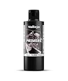 Vallejo Surface Primer Color Imprimación Acrílica Color Negro 200 Ml. Primer de Acabado Mate para...