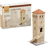 Buroku - Kit Construcción Medieval 400 Piezas | Torre del Castillo Realista | Ladrillos de Piedra |...