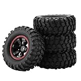 ZLXHDL 4 Neumáticos RC Crawler 1/10, Buje Hexagonal de 12mm, Offset de 4mm, Ancho de 95mm - para...