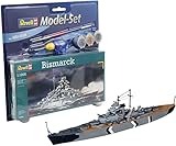 Revell - Maqueta Modelo Set Bismarck, Escala 1:1200 (65802)