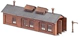 Faller 222141 Oldtimer Engine Shed N Scale Building Kit Spur N Juego de construcción, Talla única...