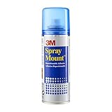 3M SprayMount Adhesivo en Spray Permanente al Secarse, 1 Lata de 200 ml, Embalaje puede variar