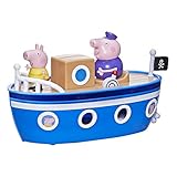 Peppa Pig - El Barco del Abuelo - 1 Figura, Cubierta removible, Ruedas Que giran - A Partir de 3...