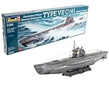 Revell 5100 Submarino alemán Tipo VII C/41 - Maqueta de submarino (escala 1:144) [importado de...