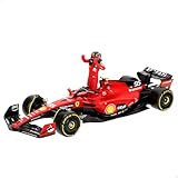 Bburago Burago Maqueta coche Fórmula 1, Carlos Sainz, Ferrari SF-23, Escala 1/24, Incluye figura...