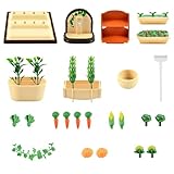 GUOYOU Accesorios de jardín en Miniatura, Casa de Muñecas Mini Plantas, Adornos de Jardín en...