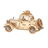 Rolife Puzzle 3D Madera Auto Antiguo Maquetas para Montar para Construir Adultos Niñas, Vintage Car