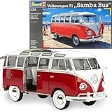 Revell- VW T1 Samba Bus Maqueta Coche, Multicolor (07399) , color/modelo surtido, para...