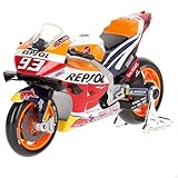 Maisto 1/18 Honda RC213V, MotoGP, Marc Márquez 2021, Licencia oficial, Escala 1:18, Cuerpo de...