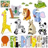 Puzzle 3D Niños Animales Jungla Pack 8 - BONNYCO | Puzzles 3D Juegos Educativos, Juguetes Niña y...