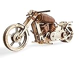 UGEARS maqueta Moto para Montar - Motocicleta Puzzle 3D Adultos - Modelo mecánico de Moto uniqo -...