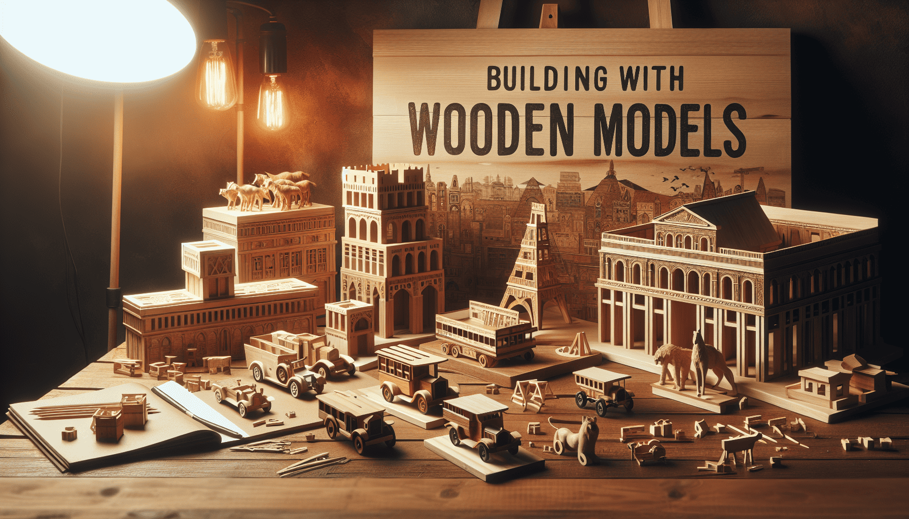 ROKR Puzzle 3D Madera Auto Maquetas Para Construir Adultos, Kits De